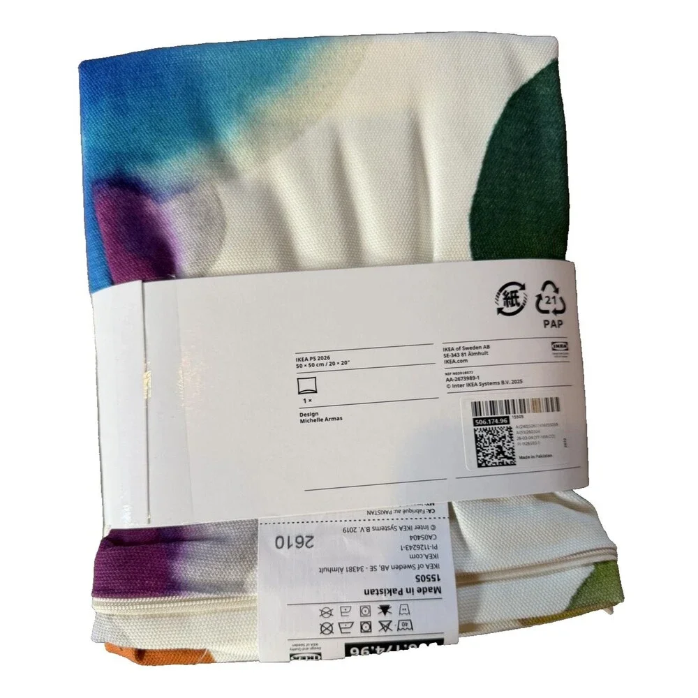 IKEA PS 2026 Cushion Cover, multicolor, 20x20